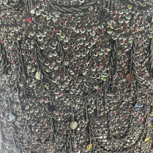 Vintage Hand Beaded Top, 100% Wool, Made in Hong Kong - Picture 5 of 12